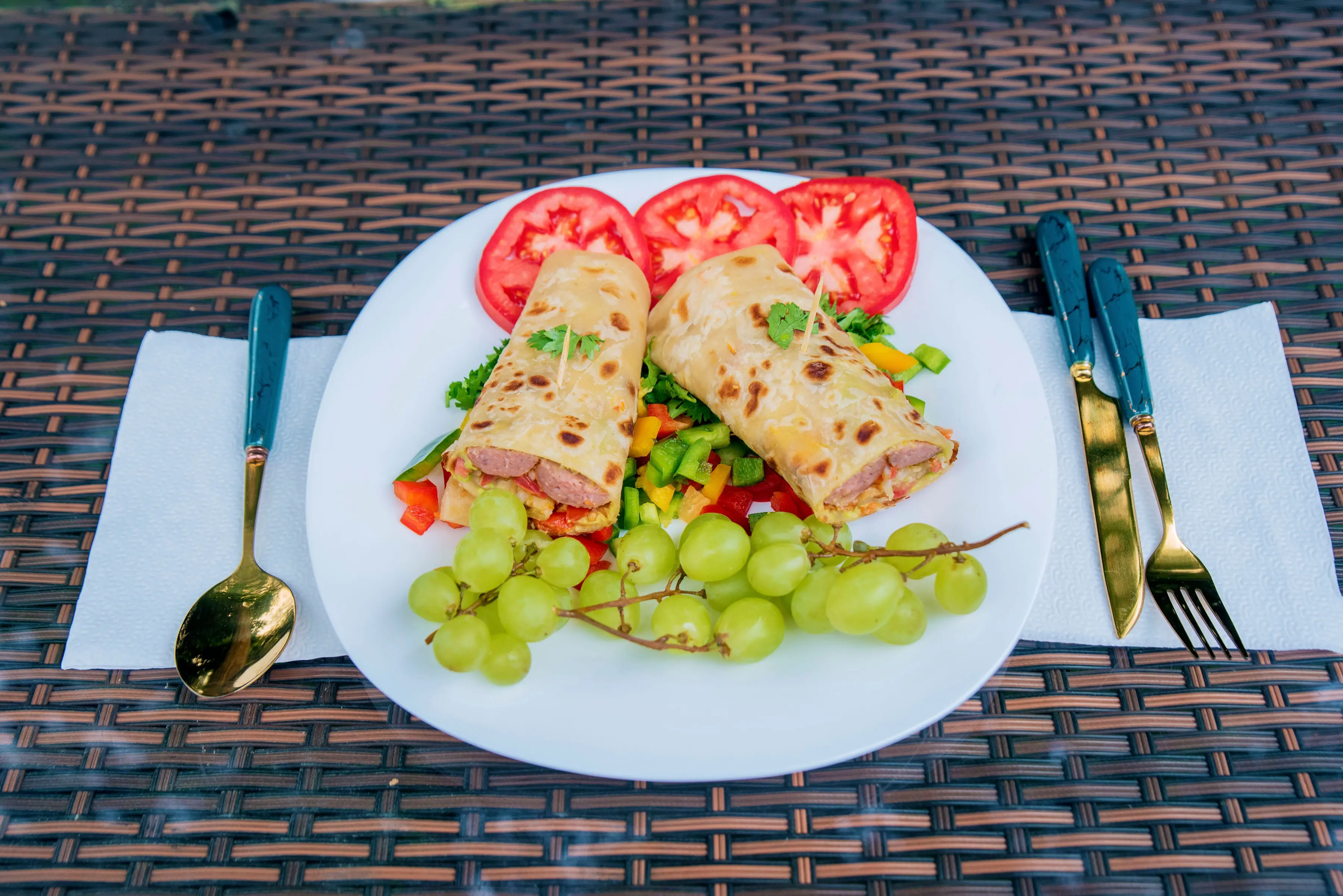 Authentic African cuisine spread featuring jollof rice, plantains, injera, and various traditional dishes